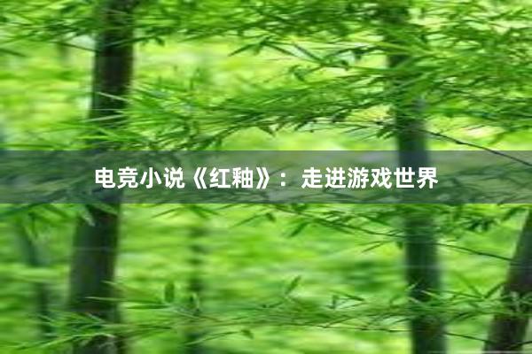 电竞小说《红釉》：走进游戏世界